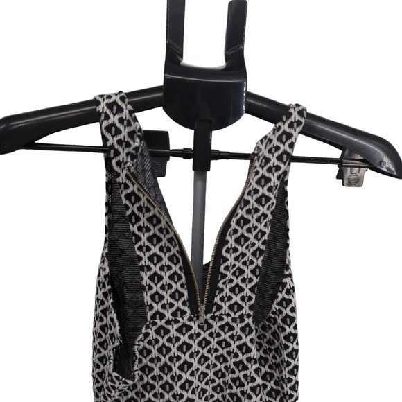EUC Maurices Cotton Blend Black White Diamond Dress Women Small - Picture 3 of 6